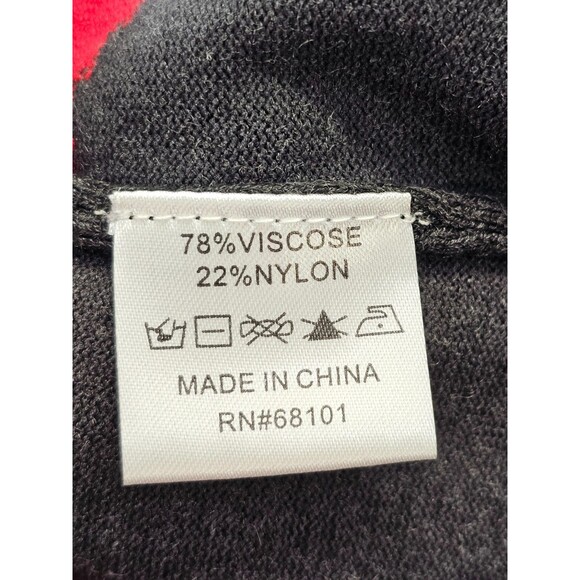 ALK Women's L Belldini Red & Black Sleeveless Tank Top Sweater Vest Shell NEW - Picture 8 of 8